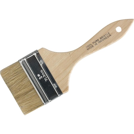 All-Source 3 In. Flat Chip Wall Natural Bristle Paint Brush CB-30